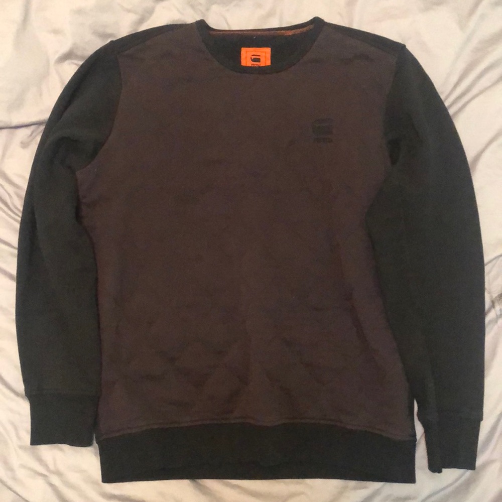 G-Star Crewneck Sweater in Black and Dark Brown